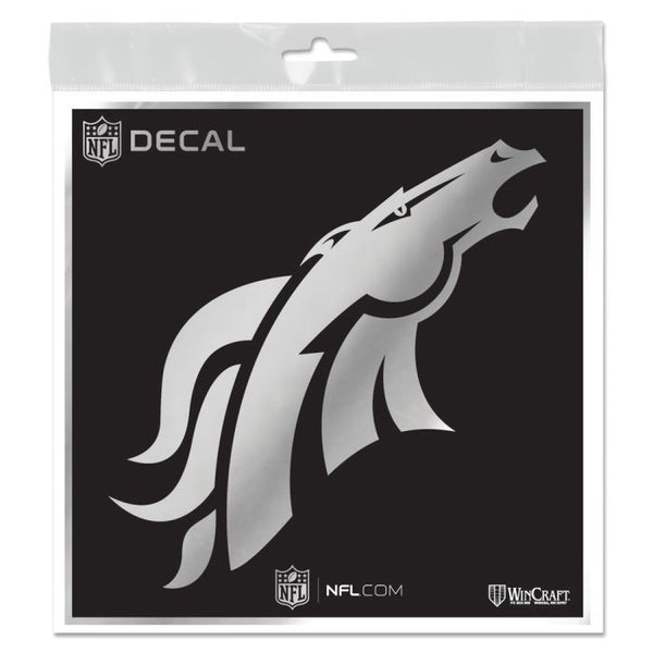 Wholesale-Denver Broncos Decal Metallic 6" x 6"