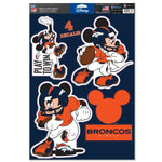 Wholesale-Denver Broncos / Disney Mickey Mouse Multi-Use Decal 11" x 17"