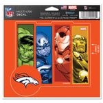 Wholesale-Denver Broncos / Marvel (C) 2021 Marvel Multi-Use Decal - cut to logo 5" x 6"