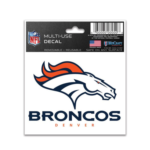 Wholesale-Denver Broncos Multi-Use Decal 3" x 4"