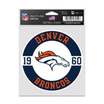 Wholesale-Denver Broncos Patch Fan Decals 3.75" x 5"