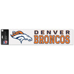 Wholesale-Denver Broncos Perfect Cut Decals 4" x 17"