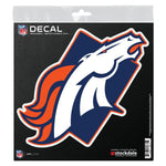 Wholesale-Denver Broncos STATE SHAPE All Surface Decal 6" x 6"