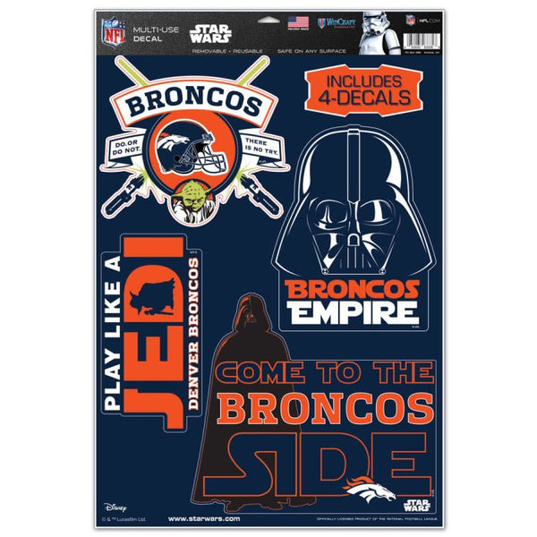 Wholesale-Denver Broncos / Star Wars Star Wars Multi-Use Decal 11" x 17"