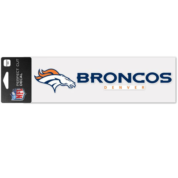 Wholesale-Denver Broncos Wordmark Design Perfect Cut Decals 3" x 10"