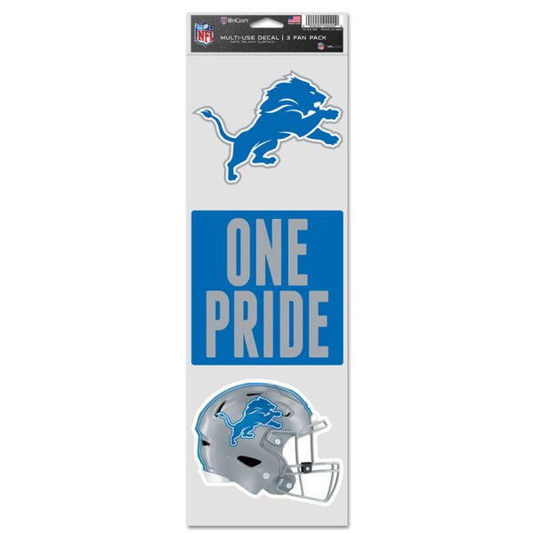 Wholesale-Detroit Lions Fan Decals 3.75" x 12"