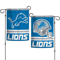 Wholesale-Detroit Lions Garden Flags 2 sided 12.5" x 18"