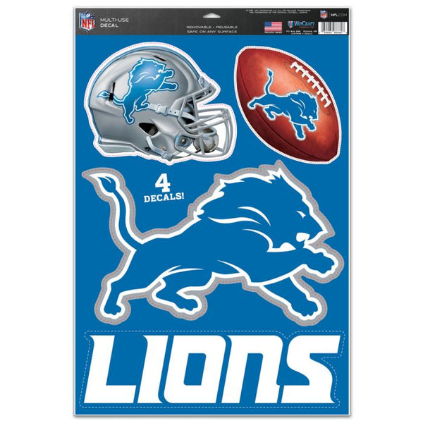 Wholesale-Detroit Lions Multi-Use Decal 11" x 17"