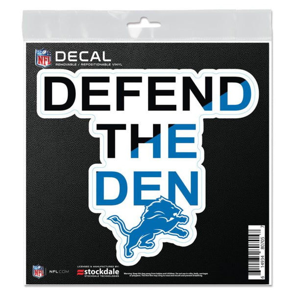 Wholesale-Detroit Lions SLOGAN All Surface Decal 6" x 6"
