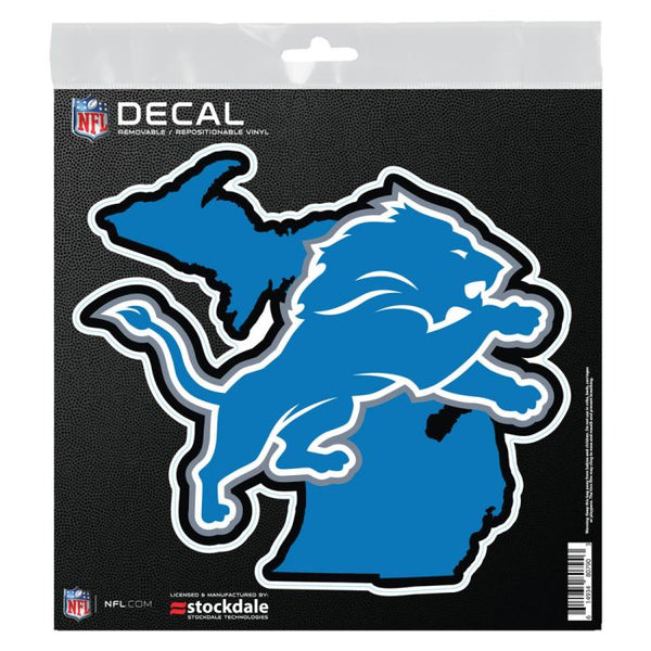 Wholesale-Detroit Lions STATE SHAPE All Surface Decal 6" x 6"