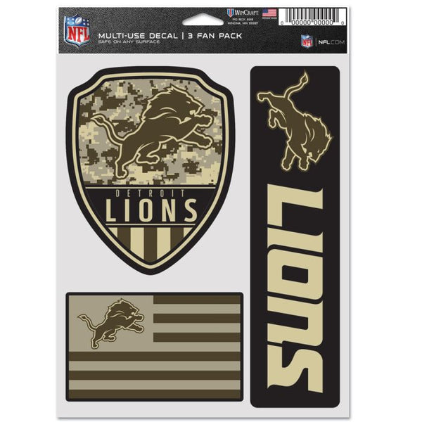 Wholesale-Detroit Lions Standard Multi Use 3 Fan Pack
