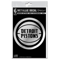 Wholesale-Detroit Pistons Decal Metallic 3" x 5"
