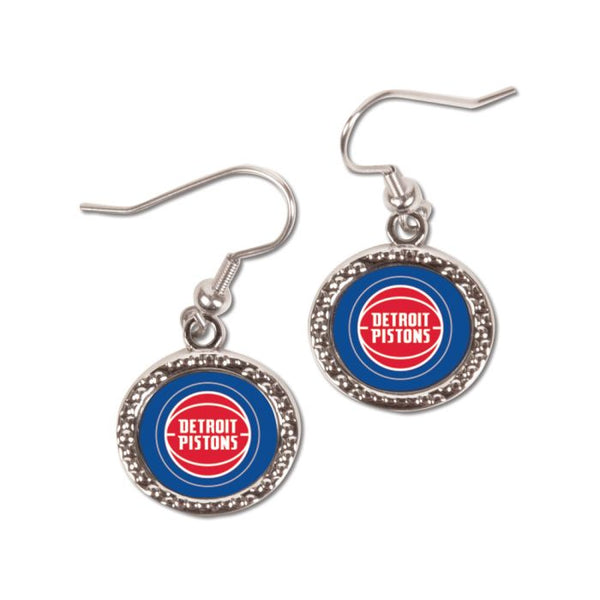 Wholesale-Detroit Pistons Earrings Jewelry Carded Round