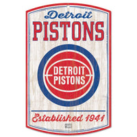 Wholesale-Detroit Pistons Hardwoods Wood Sign 11" x 17" 1/4" thick