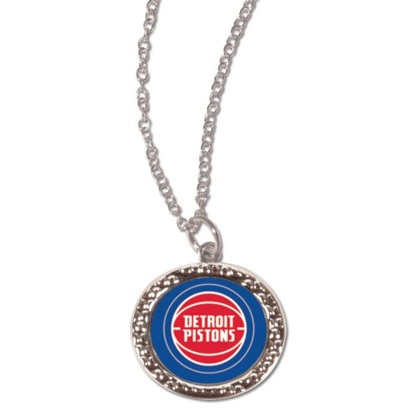 Wholesale-Detroit Pistons Necklace w/Charm Jewelry Card