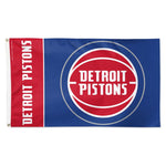 Wholesale-Detroit Pistons TEAM BLOCK Flag - Deluxe 3' X 5'