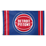 Wholesale-Detroit Pistons VERTICAL STRIPES Flag - Deluxe 3' X 5'