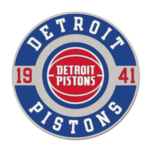 Wholesale-Detroit Pistons round est Collector Enamel Pin Jewelry Card