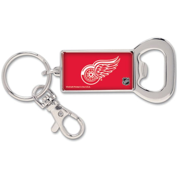 Wholesale-Detroit Red Wings Bottle Opener Key Ring Rectangle