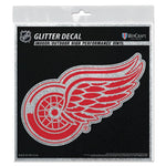 Wholesale-Detroit Red Wings Decal Glitter 6" x 6"