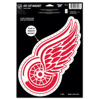 Wholesale-Detroit Red Wings Die Cut Logo Magnet 6.25" x 9"