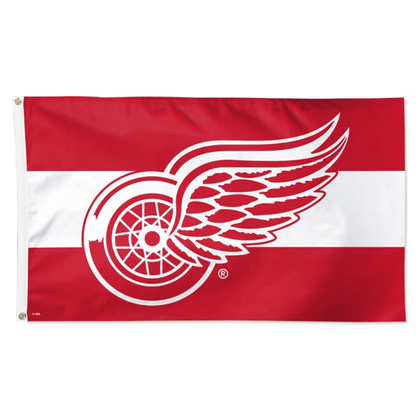 Wholesale-Detroit Red Wings H STRIPE Flag - Deluxe 3' X 5'