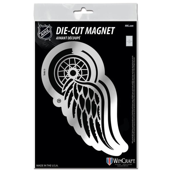 Wholesale-Detroit Red Wings Metallic Magnets 3" x 5"