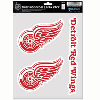 Wholesale-Detroit Red Wings Multi Use 3 Fan Pack