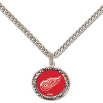 Wholesale-Detroit Red Wings Necklace w/Charm Jewelry Card