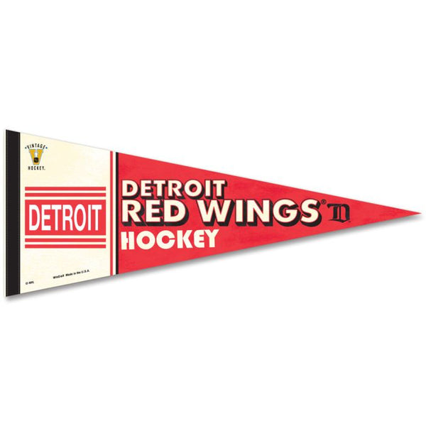 Wholesale-Detroit Red Wings / Vintage NHL Premium Pennant 12" x 30"