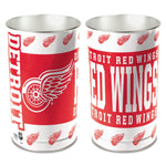 Wholesale-Detroit Red Wings Wastebasket - tapered 15"H