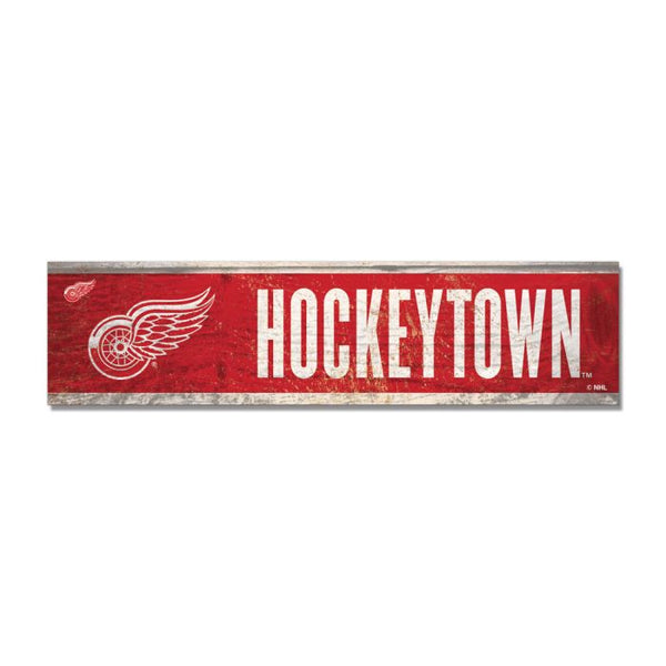 Wholesale-Detroit Red Wings Wooden Magnet 1.5" X 6"