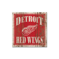 Wholesale-Detroit Red Wings Wooden Magnet 3" X 3"