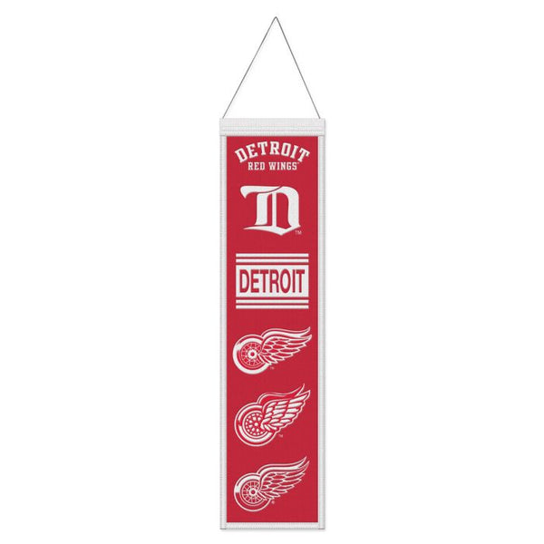 Wholesale-Detroit Red Wings Wool Banner 8" x 32"