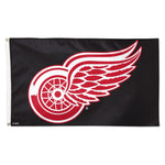 Wholesale-Detroit Red Wings black Flag - Deluxe 3' X 5'