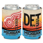 Wholesale-Detroit Red Wings state plate Can Cooler 12 oz.