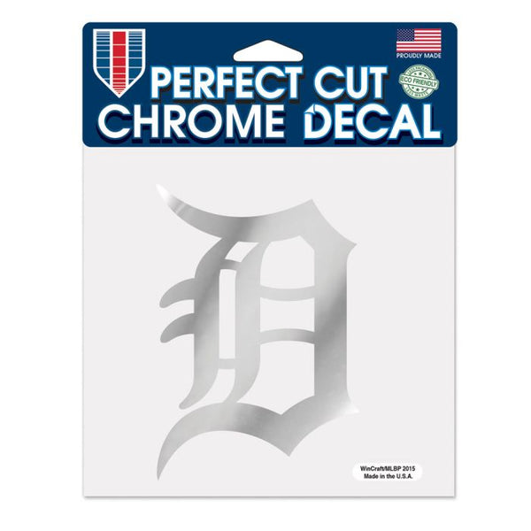 Wholesale-Detroit Tigers Chrome Perfect Cut Decal 6" x 6"