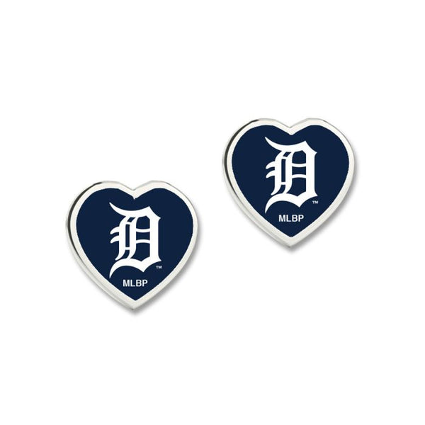 Wholesale-Detroit Tigers Earrings w/3D Heart