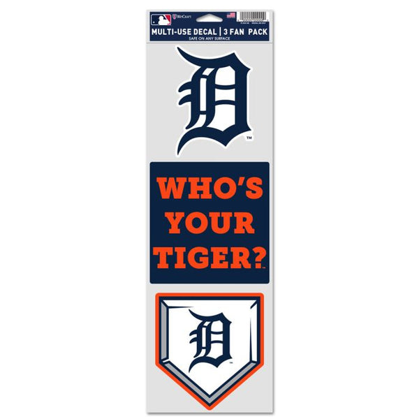 Wholesale-Detroit Tigers Fan Decals 3.75" x 12"