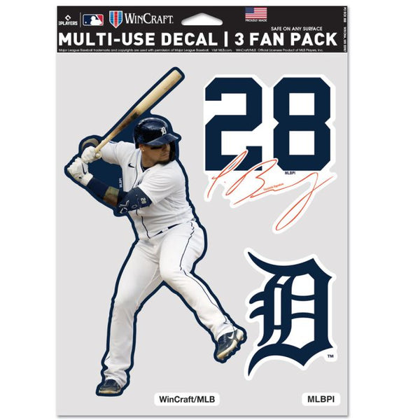 Wholesale-Detroit Tigers Multi Use 3 Fan Pack Javier Baez