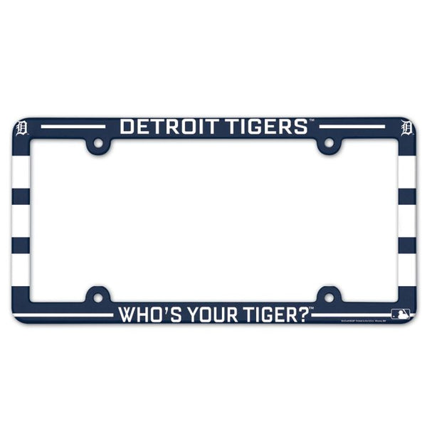 Wholesale-Detroit Tigers SLOGAN Lic Plate Frame Full Color