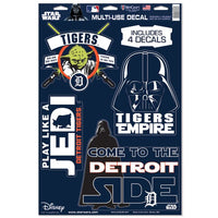 Wholesale-Detroit Tigers / Star Wars Darth Vader &amp; Yoda Multi-Use Decal 11" x 17"