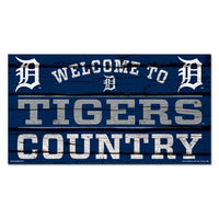 Wholesale-Detroit Tigers Wood Sign 13"x24" 1/4" thick