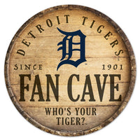 Wholesale-Detroit Tigers Wood Sign 14" Rnd