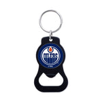 Wholesale-Edmonton Oilers Black Bottle Opener Key Ring