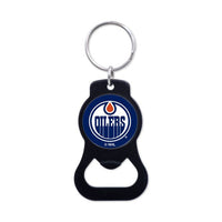 Wholesale-Edmonton Oilers Black Bottle Opener Key Ring