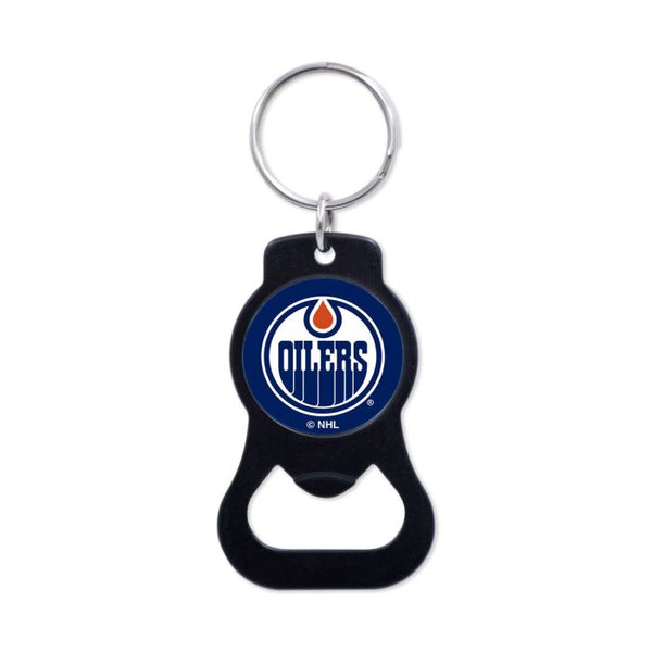 Wholesale-Edmonton Oilers Black Bottle Opener Key Ring