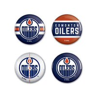 Wholesale-Edmonton Oilers Button 4 Pack 1 1/4" Rnd