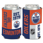 Wholesale-Edmonton Oilers COLOR BLOCK Can Cooler 12 oz.