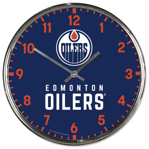 Wholesale-Edmonton Oilers Chrome Clock